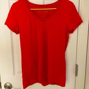 Red scoop neck t-shirt - Eddie Bauer